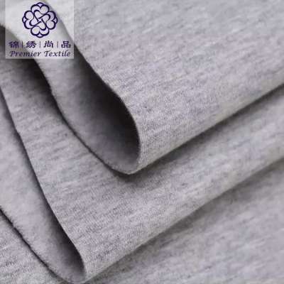 Guangh Factory Price Plain Pattern Fabric 95 cotton 5 spandex Knitted Breathable Sports Brushed Fabric Terry Fleece Stock Lot